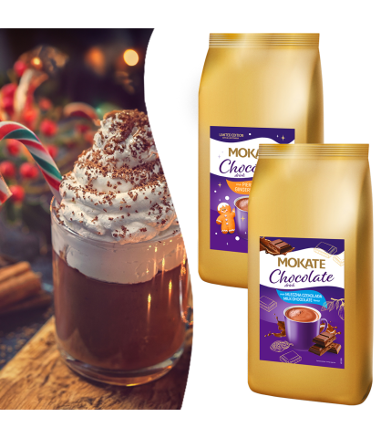 2kg smakowej czekolady! Mleczna oraz Piernik Mokate napój czekoladowy