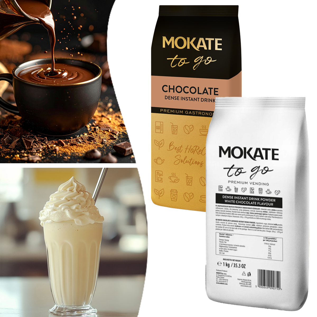 Mix Czekolada Mleczna oraz Biała 1+1kg