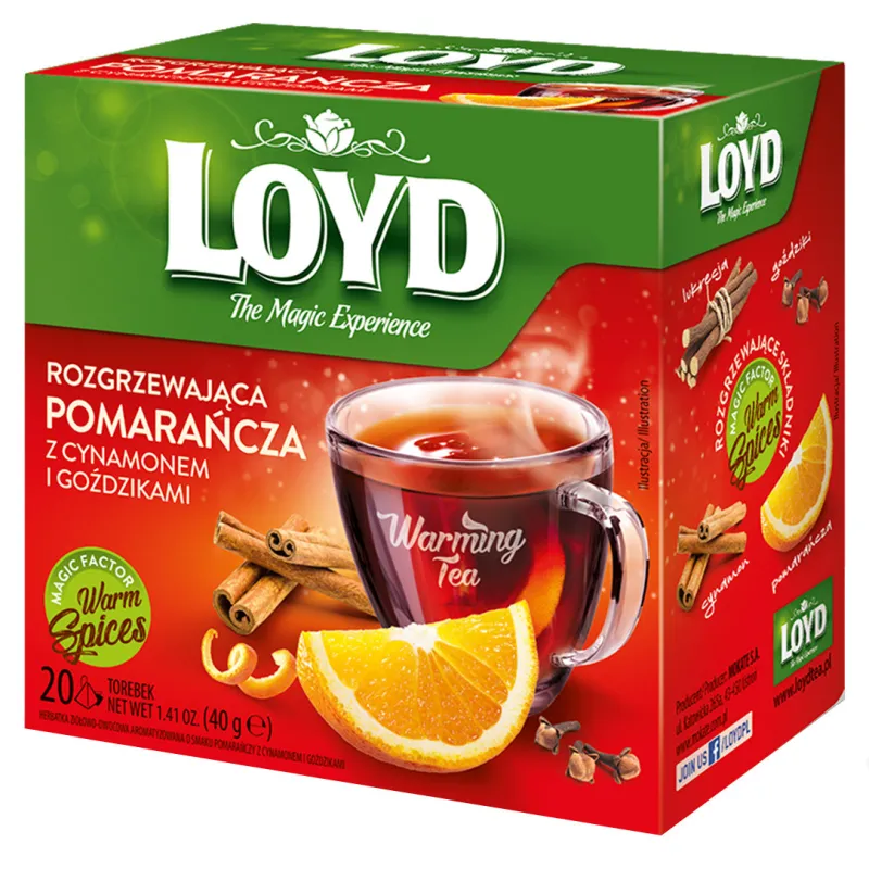Mix Herbaty WARMING TEA OWOCOWE SMAKI 8 sztuk