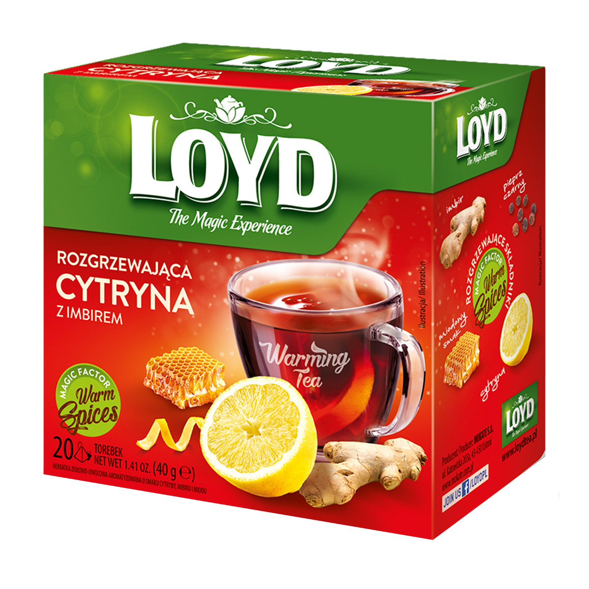 Mix Herbaty WARMING TEA OWOCOWE SMAKI 8 sztuk