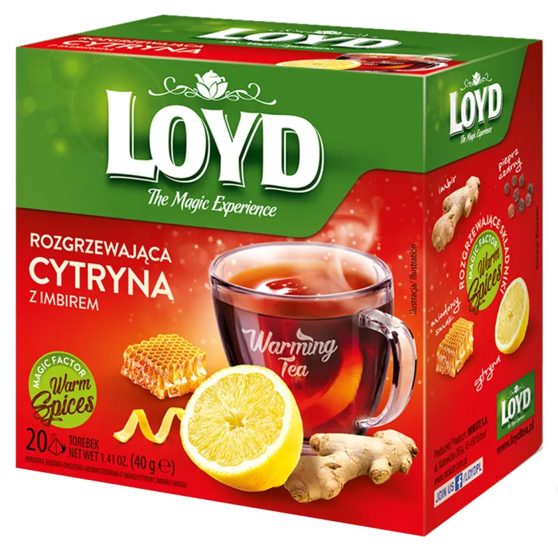 WARMING TEA Fruit Flavours Tea Blend, 8 bags