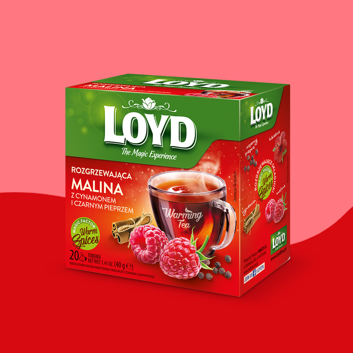 Mix Herbaty WARMING TEA OWOCOWE SMAKI 8 sztuk