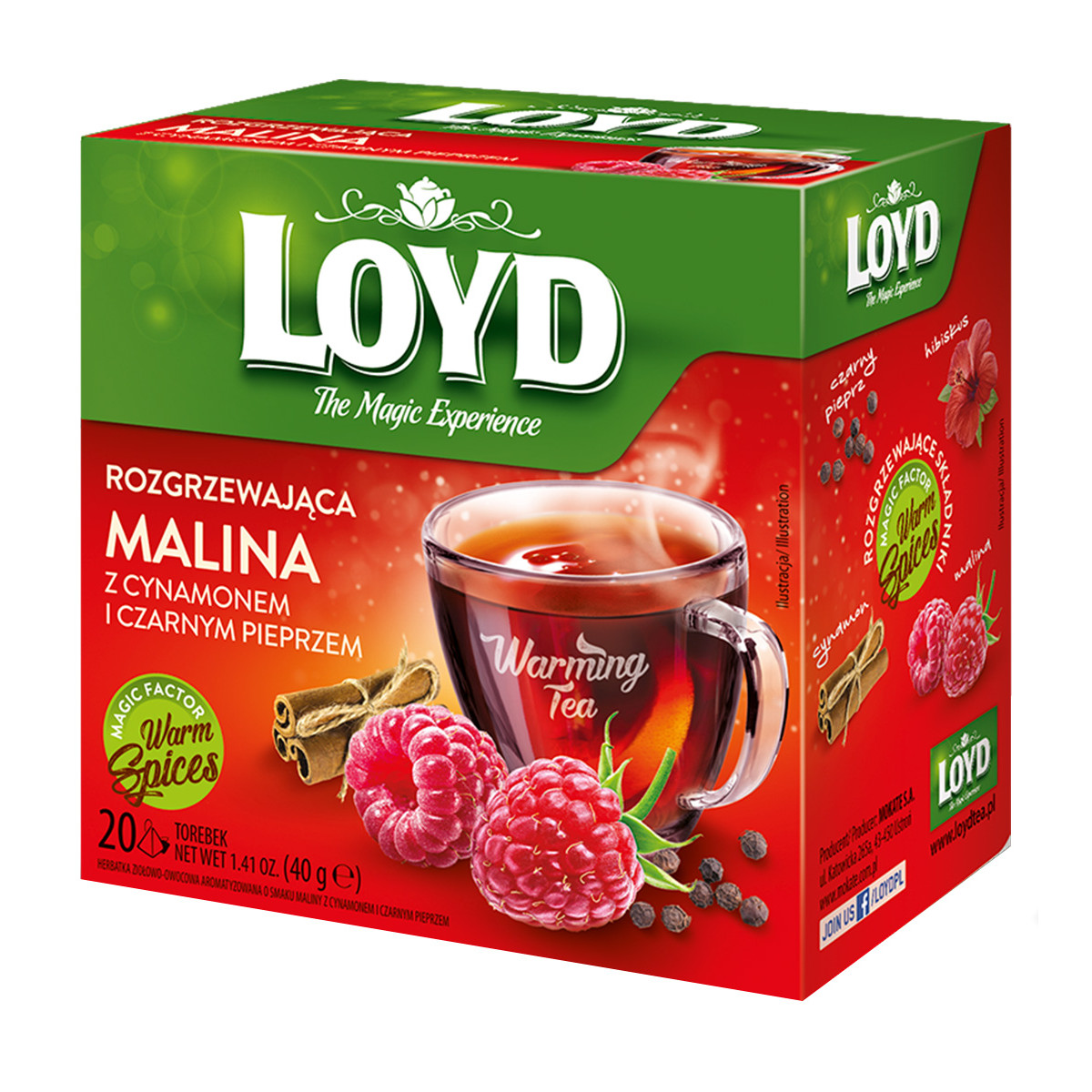 Mix Herbaty WARMING TEA OWOCOWE SMAKI 8 sztuk