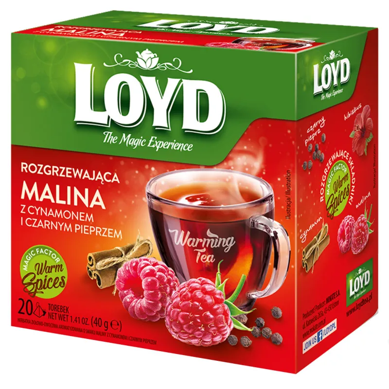 Mix Herbaty WARMING TEA OWOCOWE SMAKI 8 sztuk