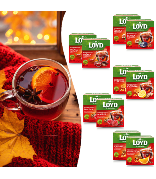 Mix Herbaty WARMING TEA OWOCOWE SMAKI 8 sztuk