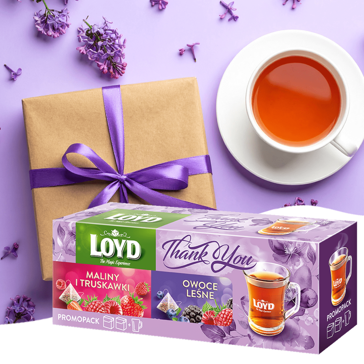Zestaw prezentowy LOYD – Herbaty owocowe: Owoce Leśne & Maliny i Truskawki