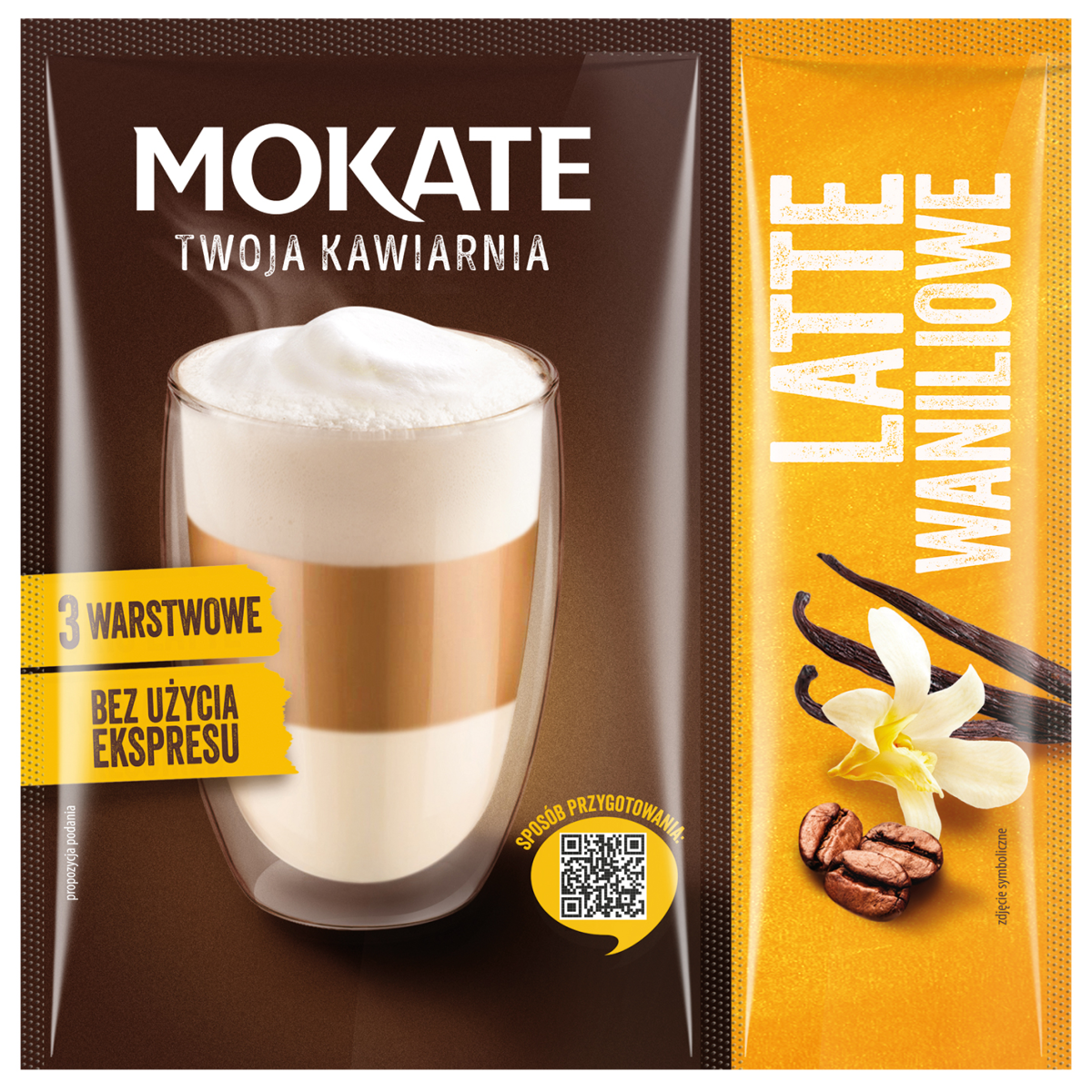 Latte Mokate Twoja Kawiarnia Waniliowe (20g+2g) Duo saszetka