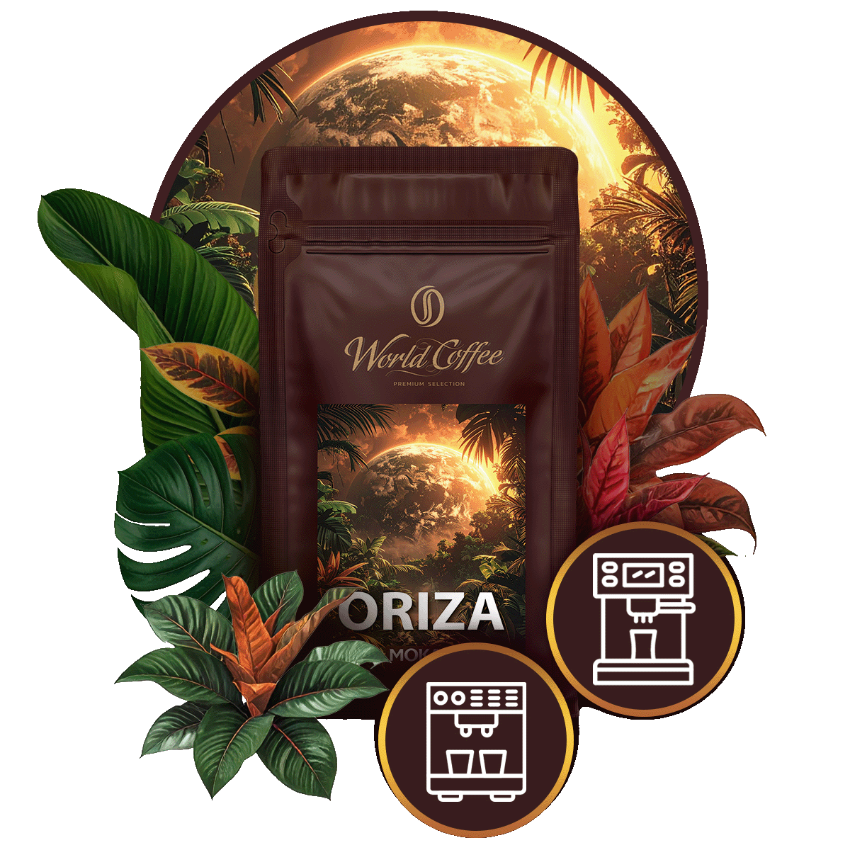 Oriza Mokate Coffee Beans 1kg Robusta-Arabica Blend