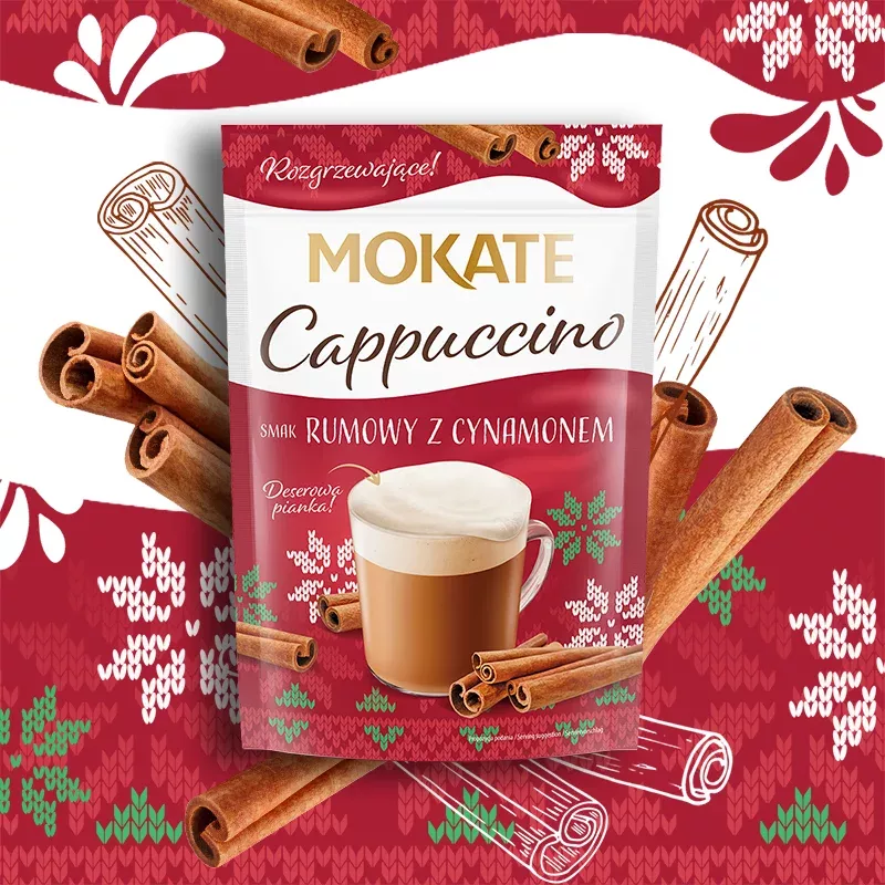 Mokate Rum-flavoured Cappuccino with cinnamon, 110 g