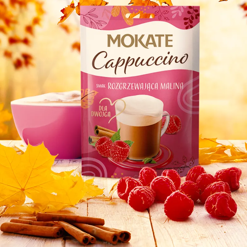 CAPPUCCINO ROZGRZEWAJĄCA MALINA 40G