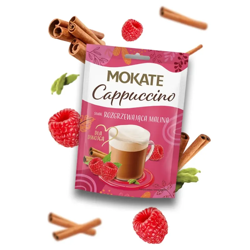 CAPPUCCINO ROZGRZEWAJĄCA MALINA 40G