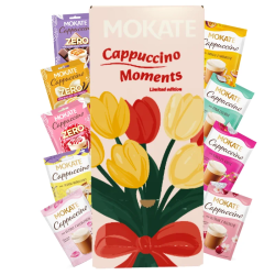 Zestaw Na Prezent Kawa Cappuccino Mokate Napój Kawowy Mix 12 Smaków 24szt