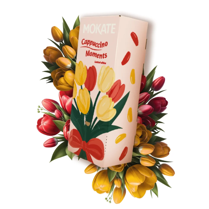 Zestaw Na Prezent Kawa Cappuccino Mokate Napój Kawowy Mix 12 Smaków 24szt