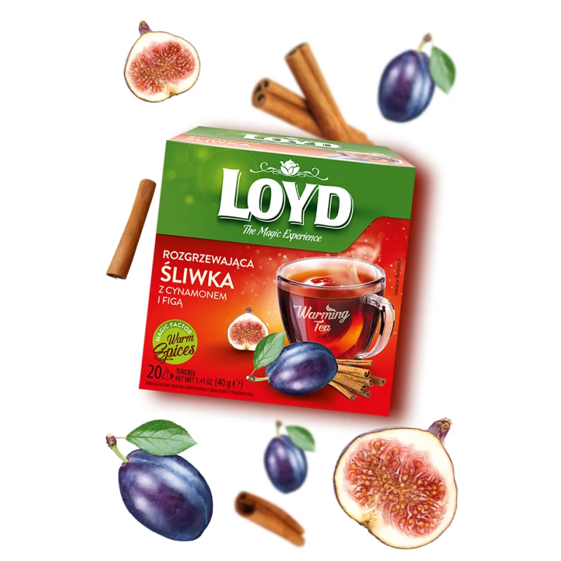 Loyd Warming Tea: Plum with Fig, Ginger and Cinnamon – 20 tea bags