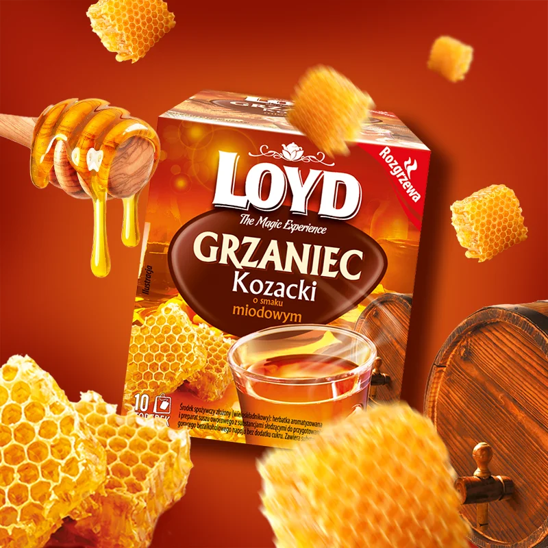 Grzaniec Kozacki Loyd o smaku Miodowym 10 torebek