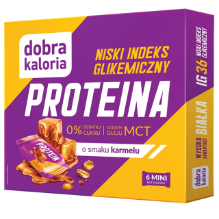 Mini batoniki PROTEIN karmel z niskim IG - 102g