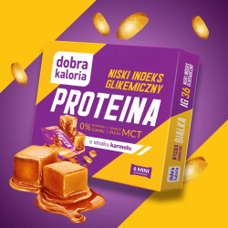 Mini batoniki PROTEIN karmel z niskim IG - 102g