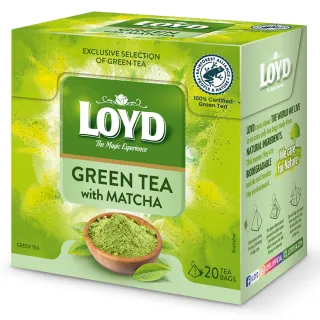 Zielona Herbata Ekspresowa Loyd z Matcha Green Tea Loyd 20 x 1.5g