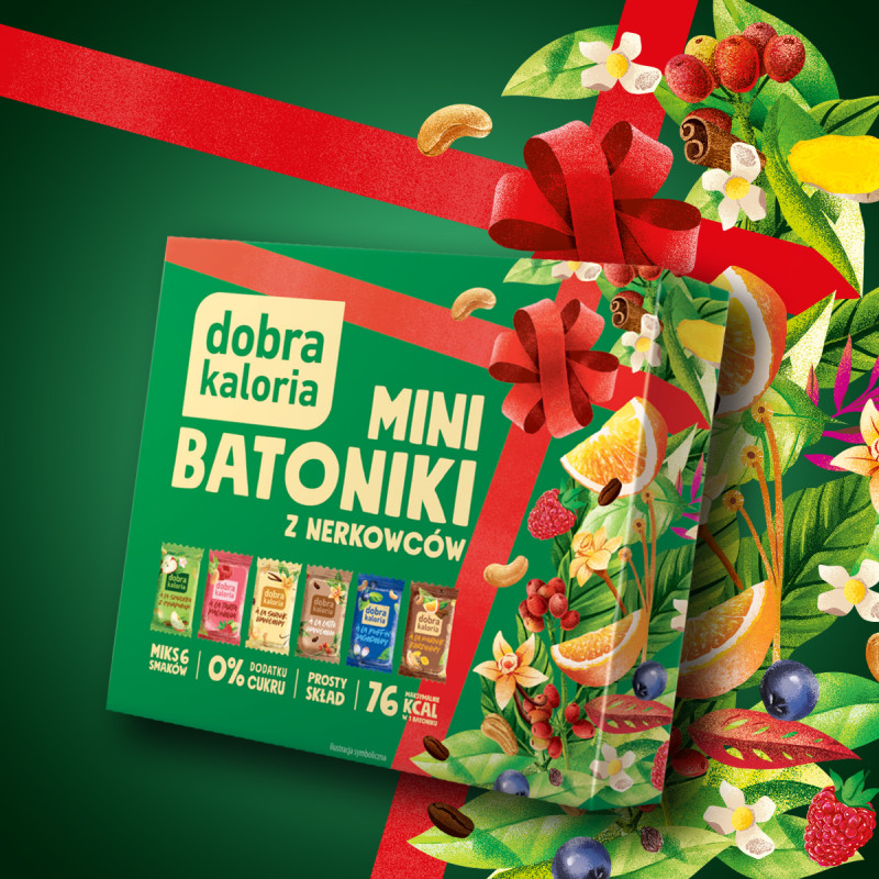 Zestaw DOBRA KALORIA Mini Batoniki Mix 6 Smaków Bez Cukru Fit Zdrowy 102g