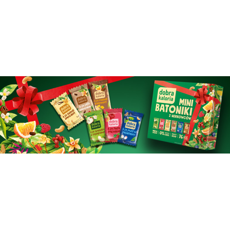 Zestaw DOBRA KALORIA Mini Batoniki Mix 6 Smaków Bez Cukru Fit Zdrowy 102g