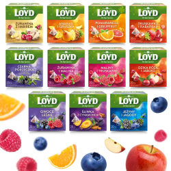 Zestaw Degustacyjny Herbata Owocowa LOYD UPOMINEK PREZENT Mix 11 Smaków