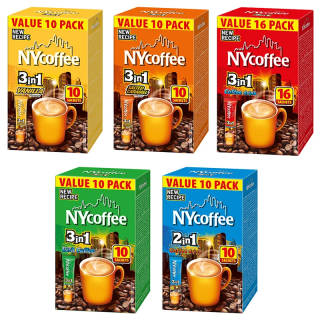 Flavour Mix  5 packs of 3-in-1 and 2-in-1 instant coffee: Irish, Vanilla, Salted Caramel, Classic