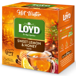 Herbatka owocowo - ziołowa Loyd Hot Winter Cytryna Miód 15 torebek