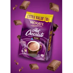 Mokate Dark drinking chocolate, 10 sachets