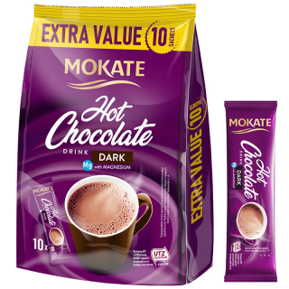 Mokate Dark drinking chocolate, 10 sachets