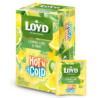 Herbatka Owocowa HOT&COLD Cytryna Limonka i Mięta 15 saszetek