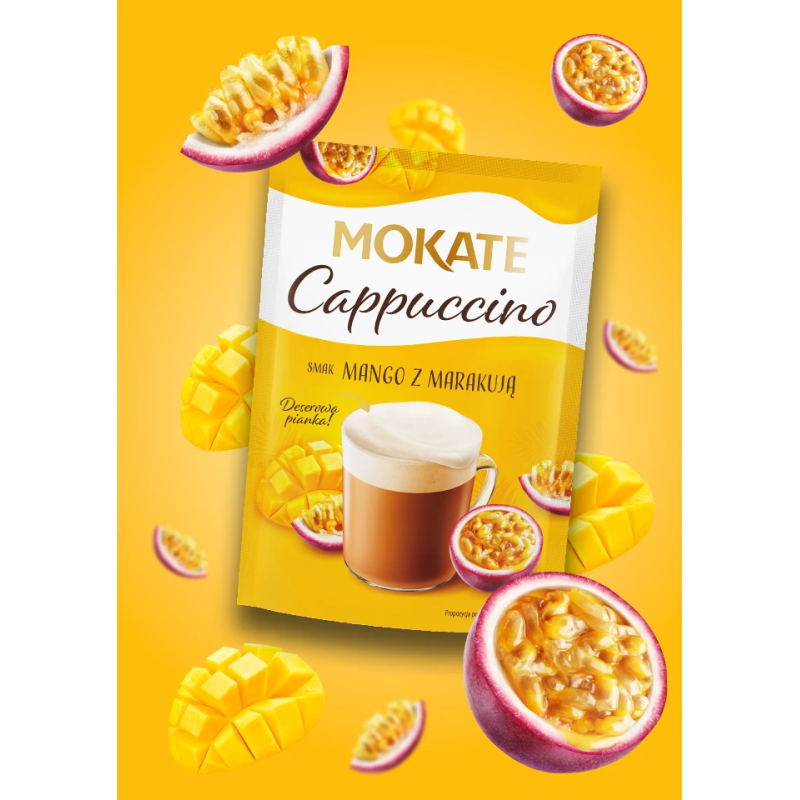 Mokate Mango and Passion Fruit Flavoured Cappuccino 40 g