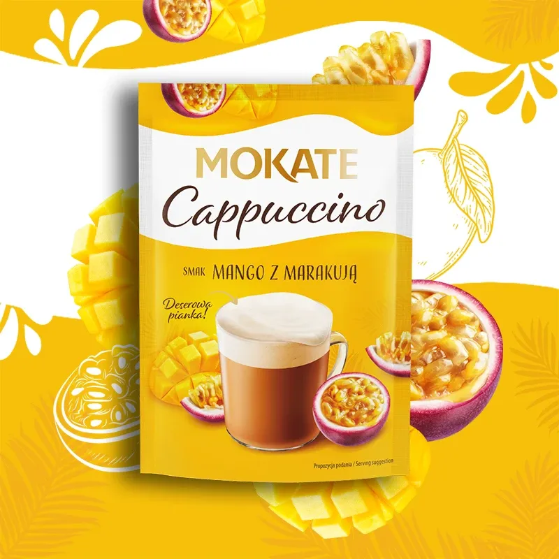 Mokate Mango and Passion Fruit Flavoured Cappuccino 40 g