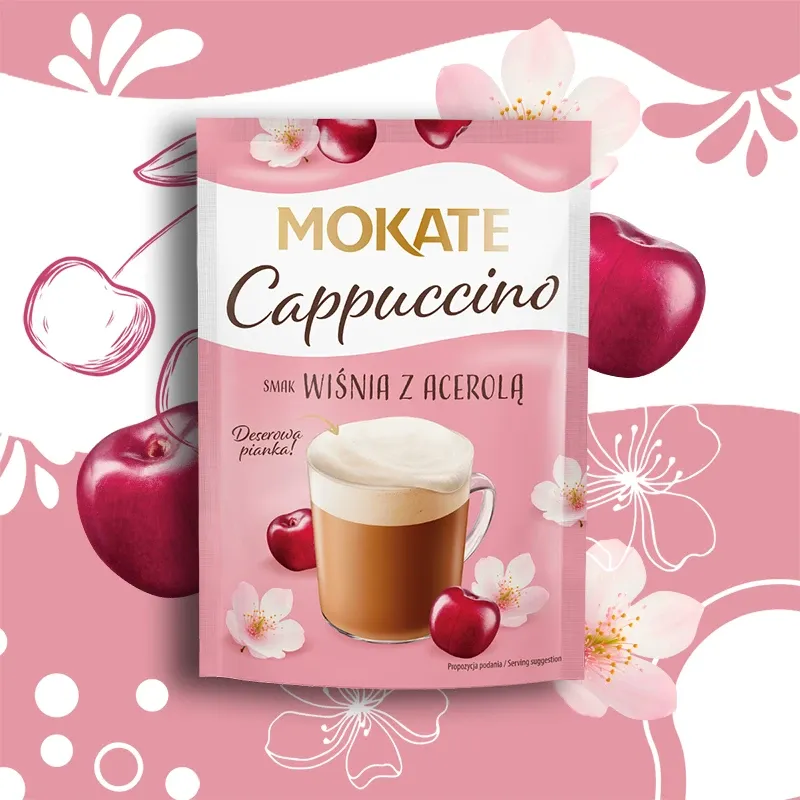 Mokate Cherry-flavoured Cappuccino with Acerola, 40 g