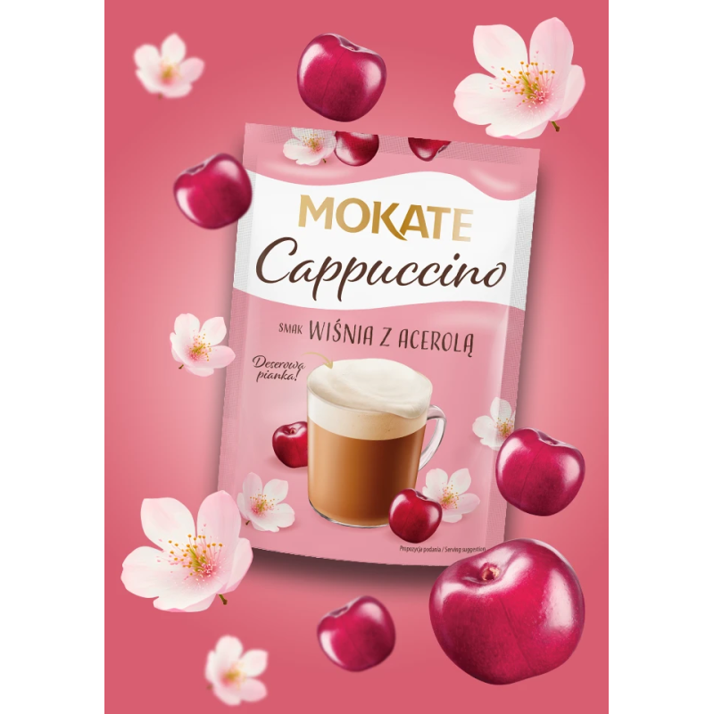 Cappuccino Mokate o smaku wiśniowym z acerolą 40 g