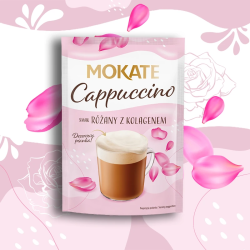 Cappuccino Mokate o smaku róży z kolagenem 40 g