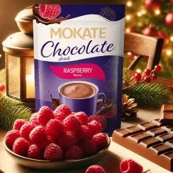 MOKATE RASPBERRY-FLAVOURED CHOCOLATE DRINK 120 G