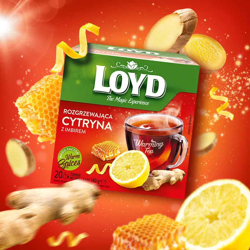 Loyd Warming Tea: Ginger, Lemon and Honey – 20 tea bags