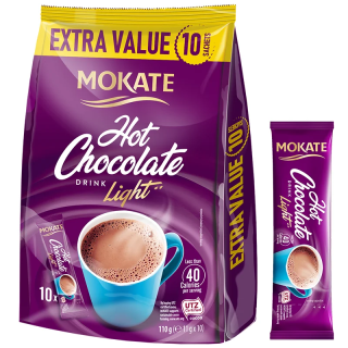Mokate Light drinking chocolate, 10 sachets