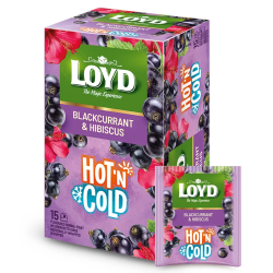 Herbatka Owocowa HOT&COLD Porzeczka i Hibiskus 15 saszetek