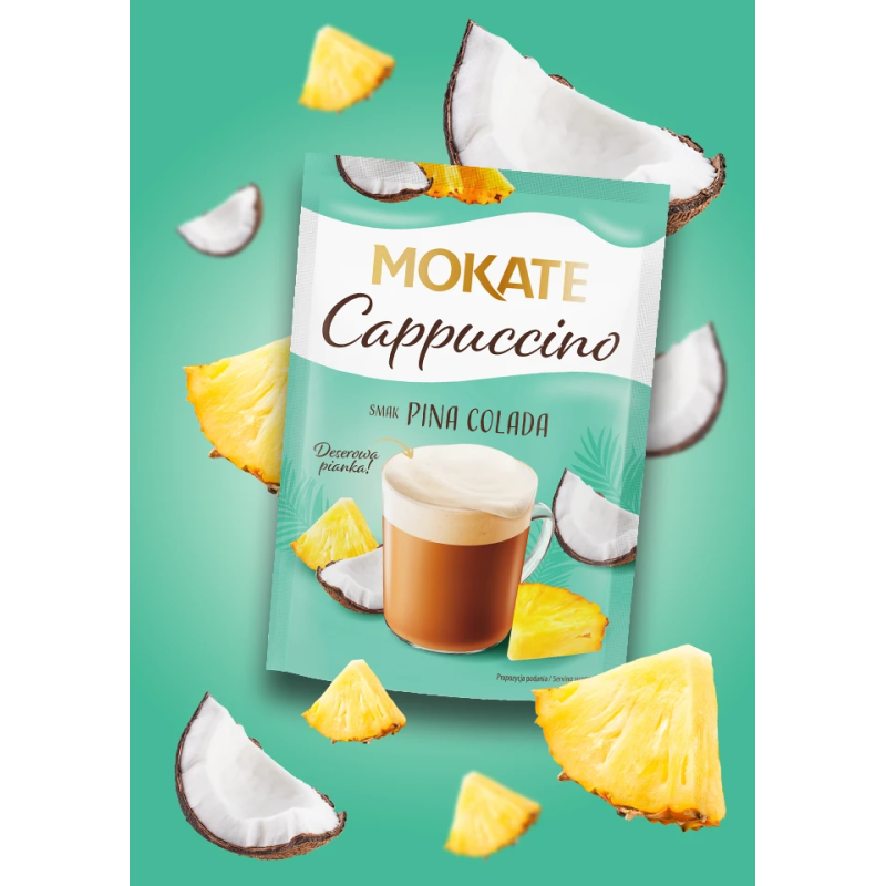 Mokate Pina Colada-flavoured cappuccino, 40 g