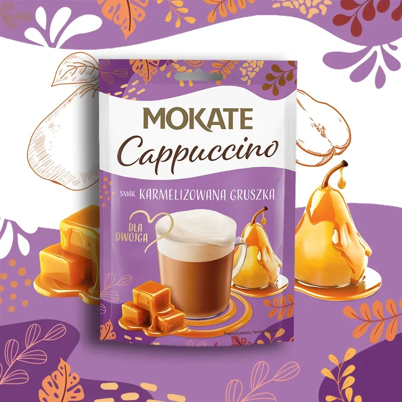 Cappuccino o smaku Karmelizowana Gruszka 40g dla dwojga
