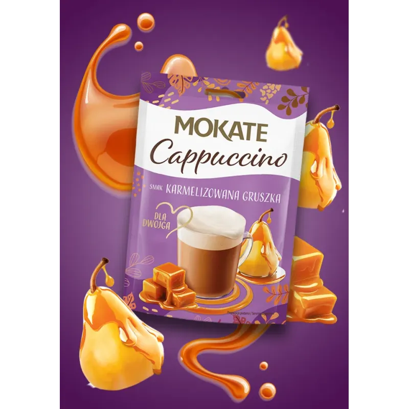 Cappuccino o smaku Karmelizowana Gruszka 40g dla dwojga