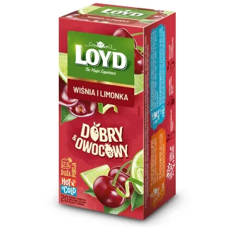 DOBRY&OWOCOWY Cherry and Lime Tea, 20 bags