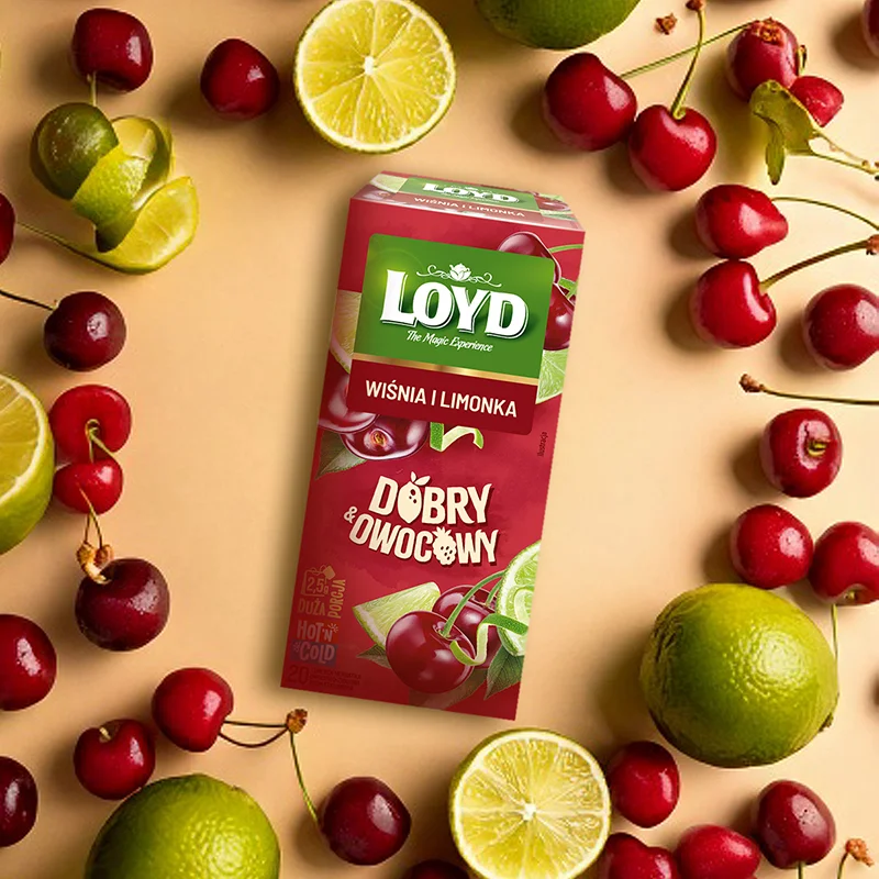 Herbatka DOBRY&OWOCOWY Wiśnia i Limonka 20 torebek