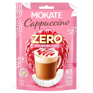 MOKATE ZERO Raspberry and Coconut Cappuccino 20g