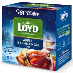 Herbatka owocowo - ziołowa Loyd Hot Winter Jabłko z cynamonem 15 torebek