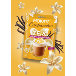 CAPPUCCINO MOKATE ZERO WANILIA I ŚMIETANKA 20G bez dodatku cukru