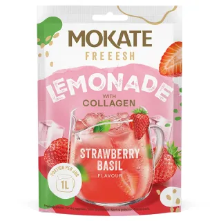 Lemoniada FREEESH Truskawka i Bazylia + Kolagen
