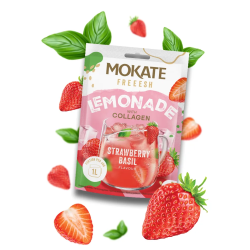 Lemoniada FREEESH Truskawka i Bazylia + Kolagen