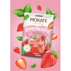 Lemoniada FREEESH Truskawka i Bazylia + Kolagen